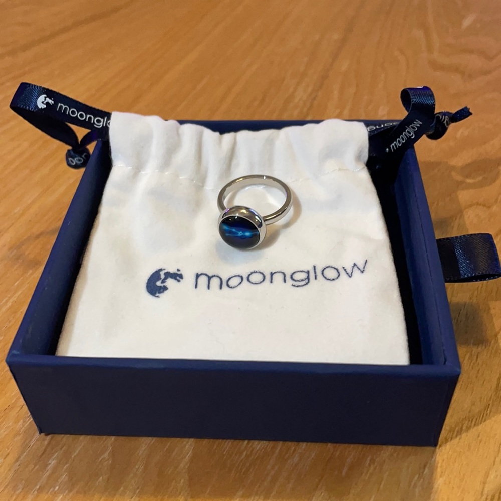 Moonglow Taurus Ring size 5 Stainless Steel